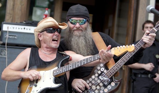 Zed Head's Neil Chapman, left, and the Fogman rock it out in front of Gabby's. The 24th Annual Beaches International Jazz Festival was once again a great success, showcasing great jazz, blues, and rock artists. The streetfest, which took place July 26-28, attracted a great number of visitors as up to 50 bands lined up the sidewalks on Queen Street from Woodbine to Beach.