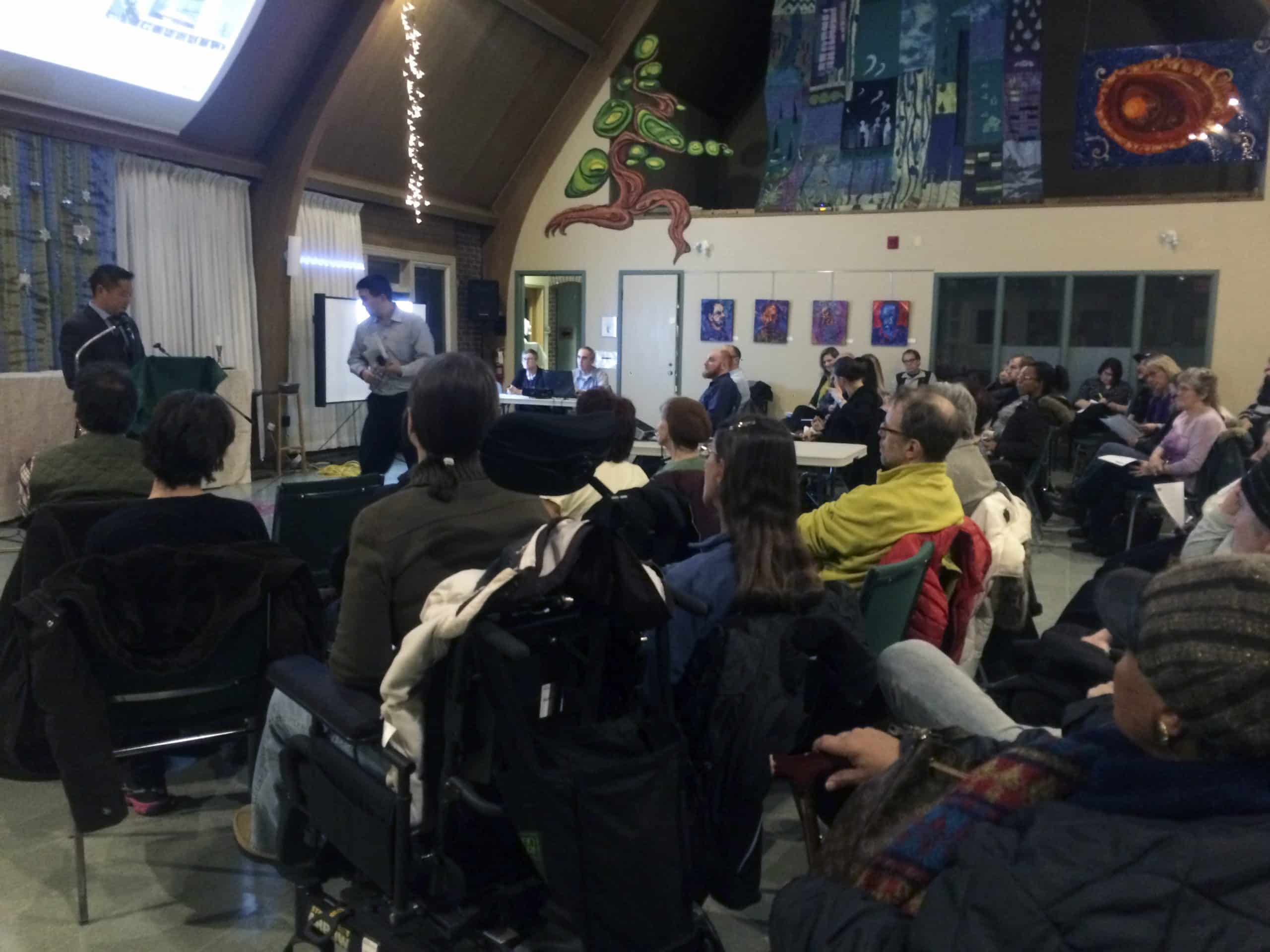 Residents hear from city staff January 24, 2017. PHOTO: Anna Killen