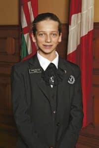 For the last month, Kate Beverly got to trade her usual Grade 8 classes at St. Denis Catholic School to work as a page in the Ontario Legislature, where she sees MPPs in action and learns firsthand how the provincial government works. “It’s too good for words,” she said. “I can’t even describe it.” PHOTO: Andrew Hudson