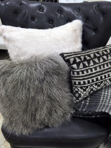 Think texture, layers, and monocromatic tones for fall home decor. 