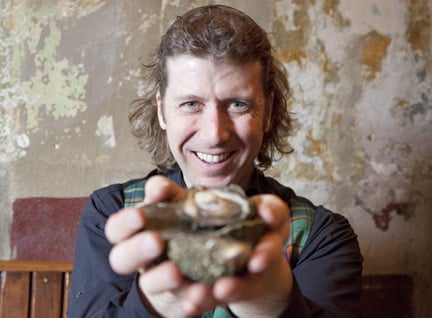 Patrick McMurray, oyster schucker