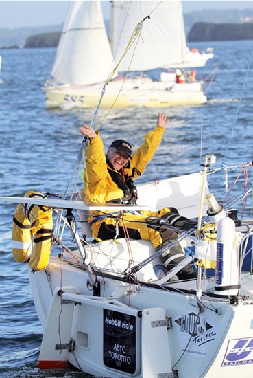Diane Reid sets sail from Sada, Spain in her Mini series sailboat – called One Girl’s Ocean Challenge – at the start of the 3,700 nautical mile Mini Transat race from northwest Spain to Guadeloupe. Before setting out on Wednesday, Reid thanked her husband Paul, her shore team and the Ashbridges Bay Yacht Club, as well as her many sponsors for all their help in the four years she has been gearing up for the solo race. To follow Reid’s progress, visit www.minitransat.fr. PHOTO: Jacques Vapillon