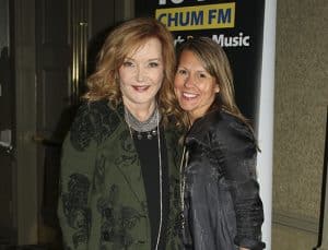 TV personality Marilyn Denis with Beach designer Kristy Malone, at the CHUM Christmas Wish breakfast. PHOTO: Submitted