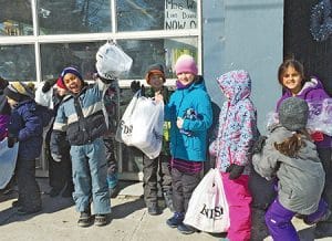 Kimberley public school students fundraised for a grand total of 543 socks that they donated to homeless people in Toronto. PHOTO: Submitted